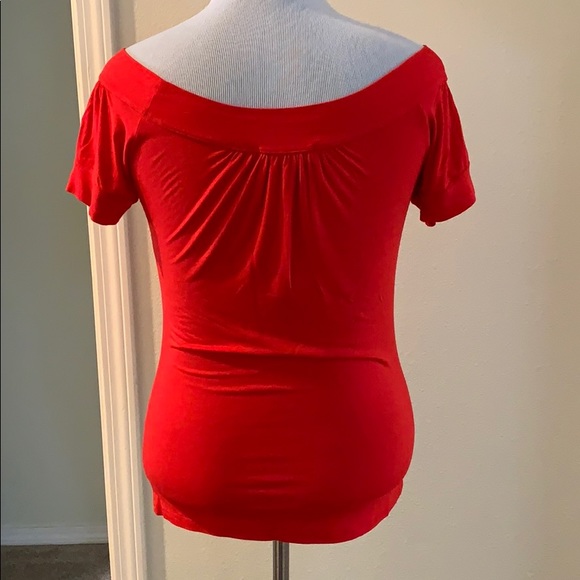 Red Peasant Top - Picture 3 of 4